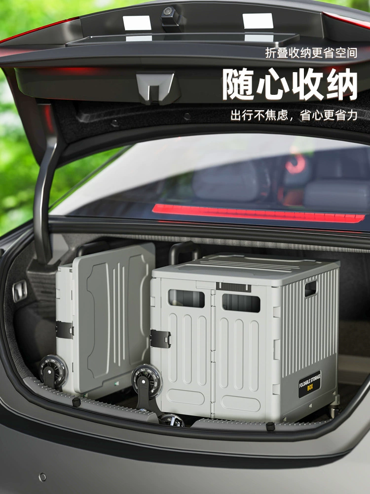 Grocery shopping cart, handheld folding suitcase for home use