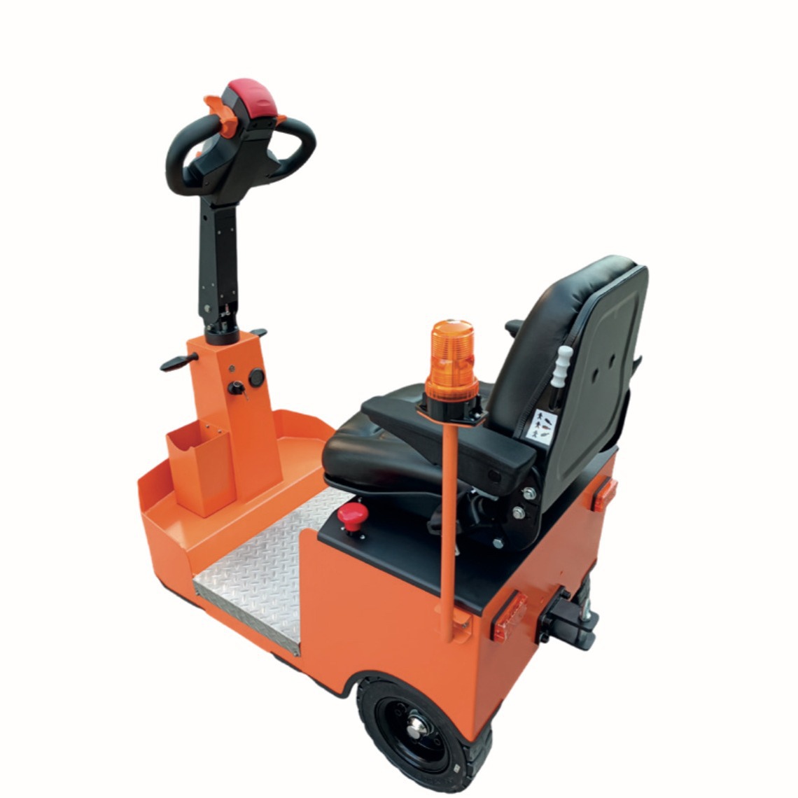 普尔夫1吨2T3.5T站驾式电动牵引车小型拖车头牵引头搬运车挂车