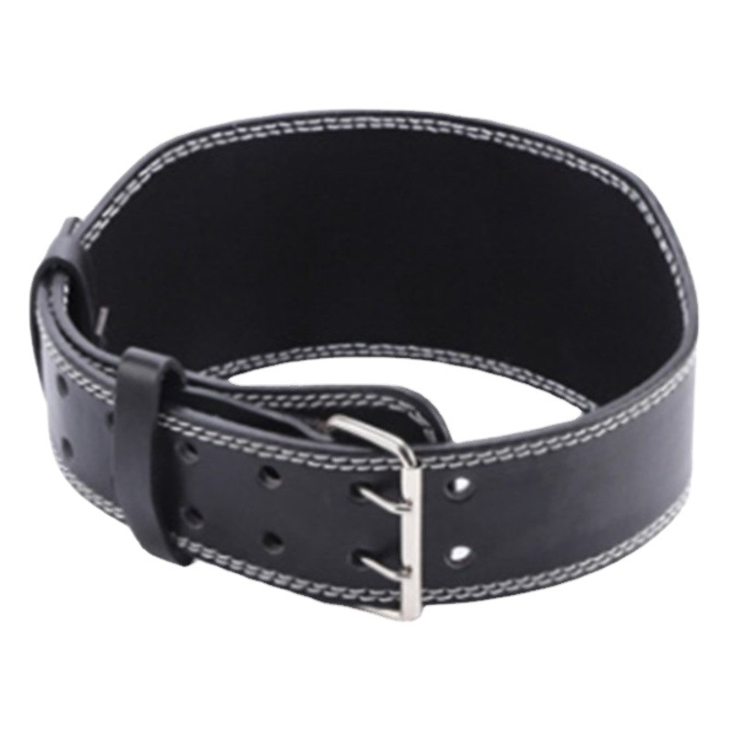 Cinturón de levantamiento de pesas Cinturón de peso duro de entrenamiento Mancuernas Sentadilla presurizada Cuero artificial Soporte deportivo Protector de fitness