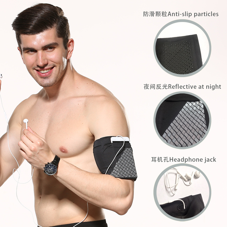 Running Mobile Phone Bag, Arm Bag, Mobile Phone Pouch, Anti-Shake Small Bag, Sports Fitness Wrist Bag, Outdoor Equipment Wrist Bag