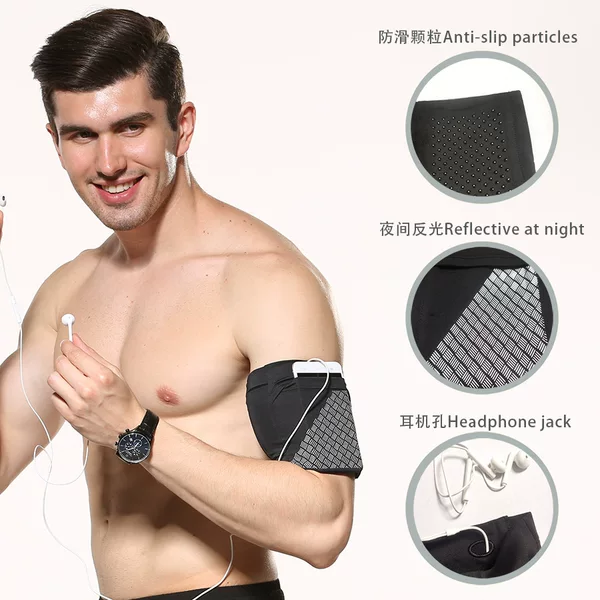 Running Mobile Phone Bag, Arm Bag, Mobile Phone Pouch, Anti-Shake Small Bag, Sports Fitness Wrist Bag, Outdoor Equipment Wrist Bag