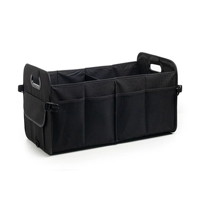 Hot-Selling Car Storage Box in Stock, Foldable Storage Box, Trunk Storage Rack, Large-Capacity Waterproof Storage Box (Car storage bag/box) - black-553232cm
