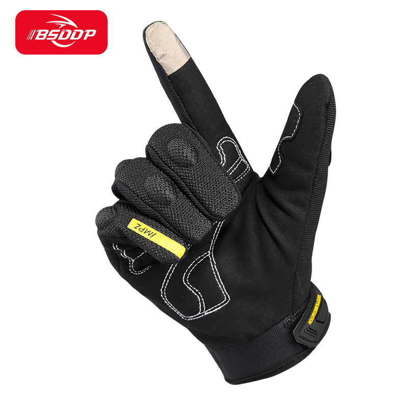 Guantes de motocicleta para hombres jinetes deportivos al aire libre montar anti-caída antideslizante locomotora de dedos completos equipos de carreras anti-caída y anti-desgaste