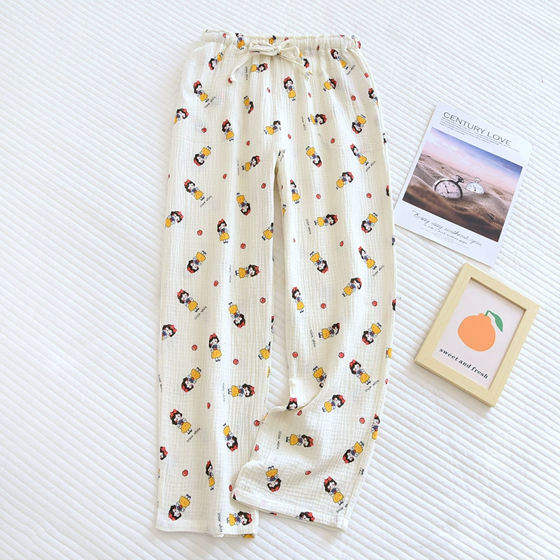 Spring summer thin gauze comfortable trousers for leisure, oversize
