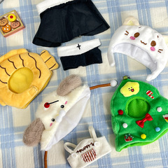 萌え綿の人形は高颜値の子供服のアイデアを着て人形の服を着てかわいい頭のカバーを飾っています