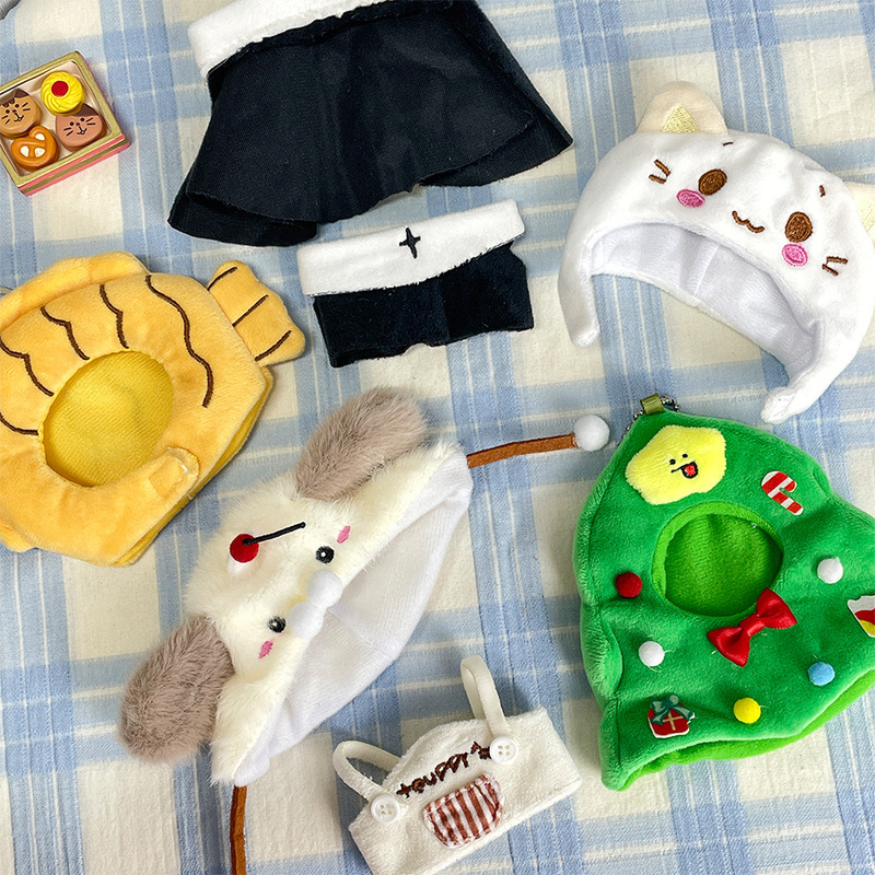 萌え綿の人形は高颜値の子供服のアイデアを着て人形の服を着てかわいい頭のカバーを飾っています|undefined