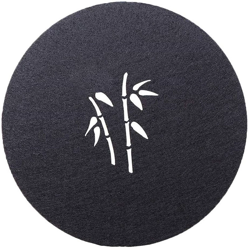 Оптовая китайский узор резной войлочный абсорбирующий изоляционный подстаканник чайное искусство подстаканник салфетки круглый коврик для горшка здоровья подставка