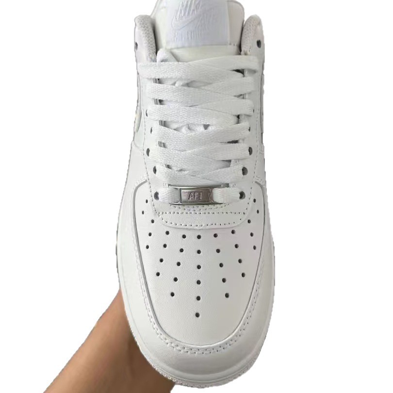 Air Force No. 1 AF1 High version Putian zapatos de mesa para hombres y mujeres de deconstrucción baja de trigo blanco puro Air Force No. 1 zapatos blancos