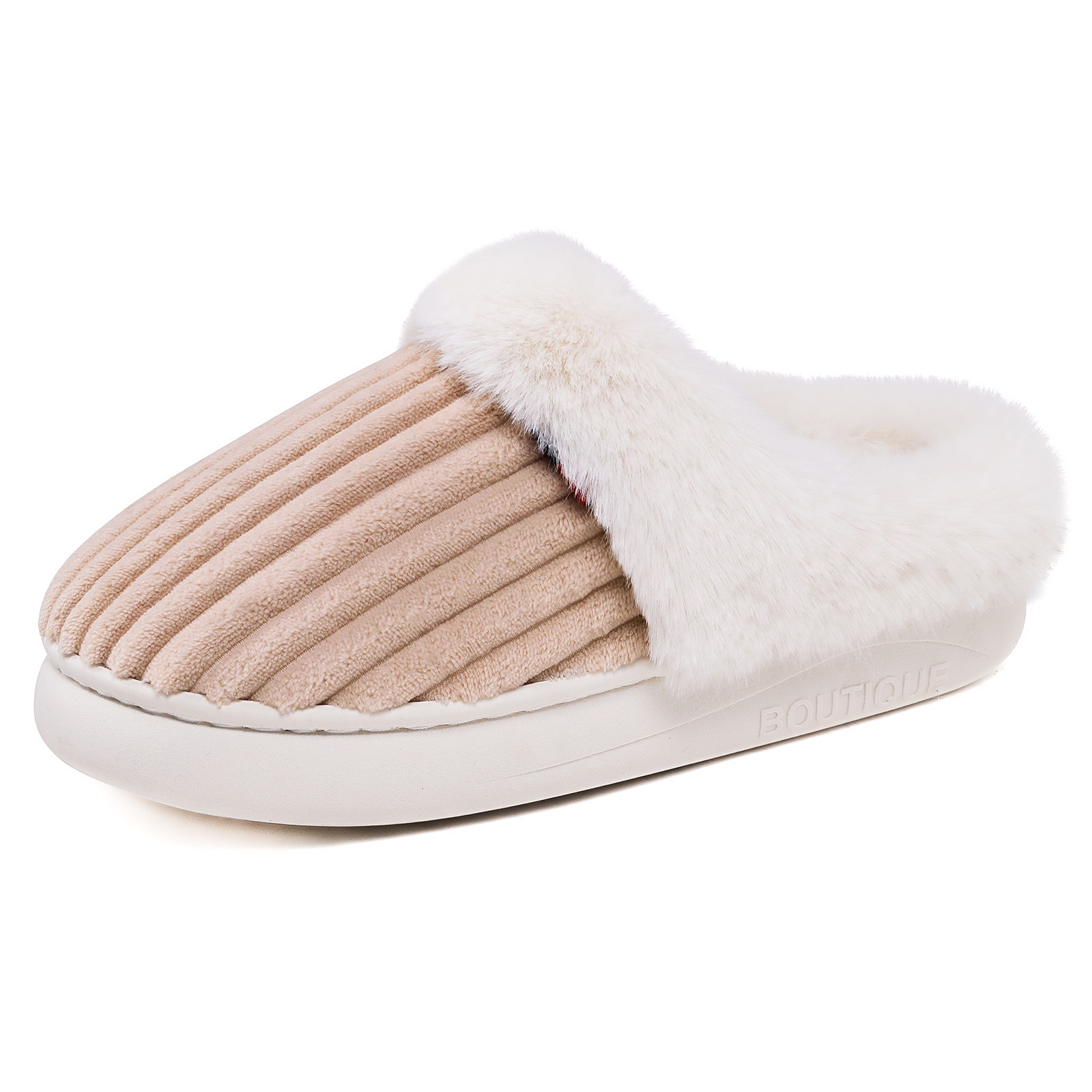 Zapatos de algodón de invierno de mujeres zapatillas de peluche de algodón zapatillas de interior zapatos de peluche cómodos y cálidos