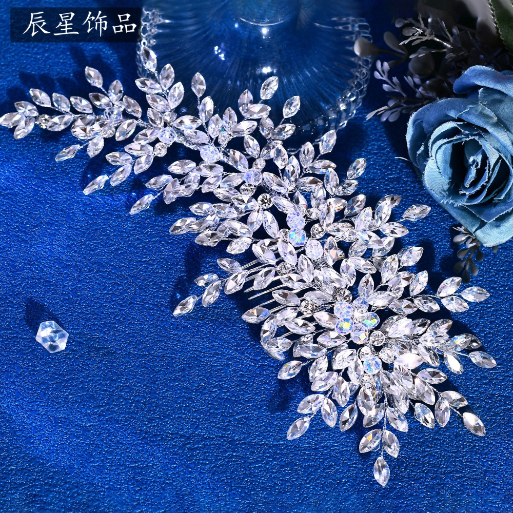 辰星欧美时尚新娘发梳手工闪钻头饰舞会晚礼服连衣裙发饰CX884