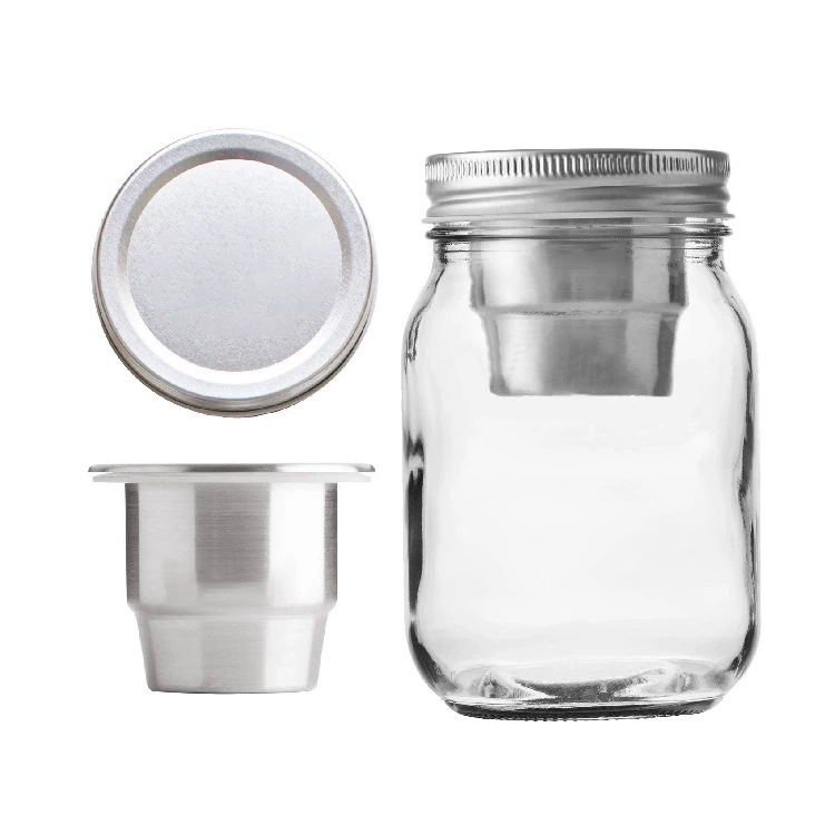 Amazon's Best-Selling Cross-Border 304 Stainless Steel Lid, Sealed Lid, Mason Lid, Salad Cup Lid, Jam Bottle Lid, Mason Jar