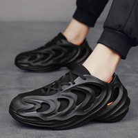 Detachable Hole Shoes Men's Shoes Summer 2024 Men's Socks Shoes Student Coconut Trendy Shoes Men's Casual Sports Shoes