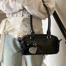 手提保龄球包包包2025年新款新娘单肩腋下波士顿包甜美淑女手提包