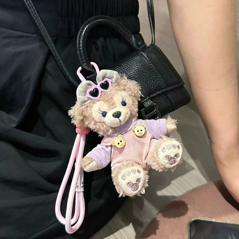 ダッフィーベアバッグペンダントアクセサリーぬいぐるみシェリーローズ車のキーホルダーペンダントギフト女の子のため|undefined