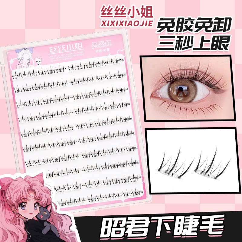 10 filas de seda sin pegamento Zhao Jun + Zhao Zhao