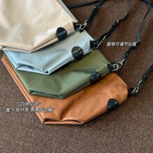 26夏季新款女日常百搭糖果色折叠大容量单肩斜挎包水饺包0529d10