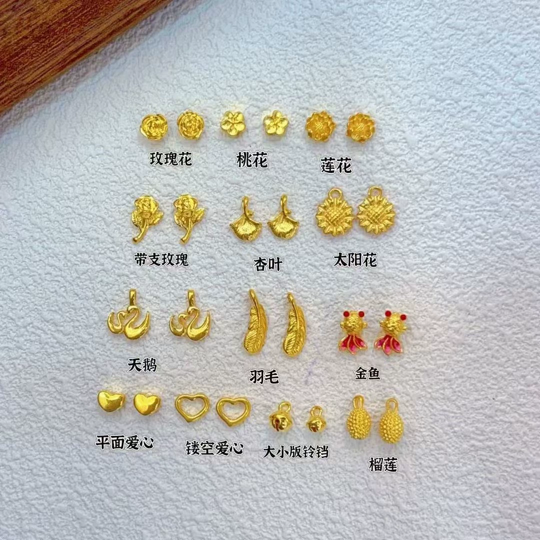 3D кулон из твердого золота 999 пробы, миниатюрный кулон-абакус, аксессуары для ювелирных изделий, золотое ожерелье для женщин, оптовая продажа от производителя