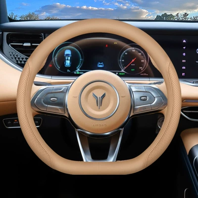 Steering wheel cover | Cover - light-brown-slip-on-ultra-thin-style-default