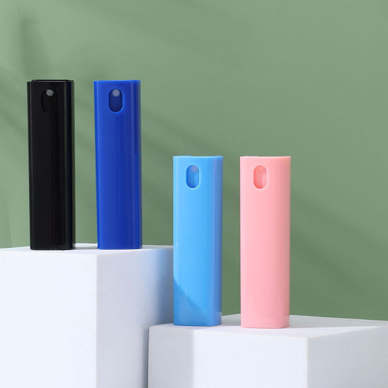 新方管按压式便携香水分装瓶塑料旋转喷雾瓶