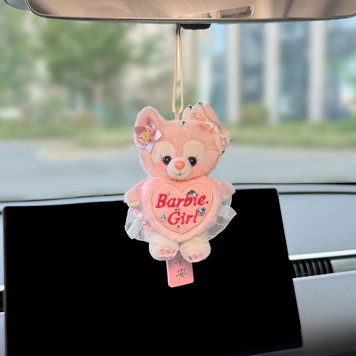 2026 New Shirley Rose Car Pendant, Rearview Mirror Decoration, Car Fragrance Hanging Ornament, High-end Style for Women