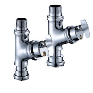 Copper hand twist angle type Time delay flush valve toilet flush valve squatting toilet old-fashioned knob type Time delay flush valve