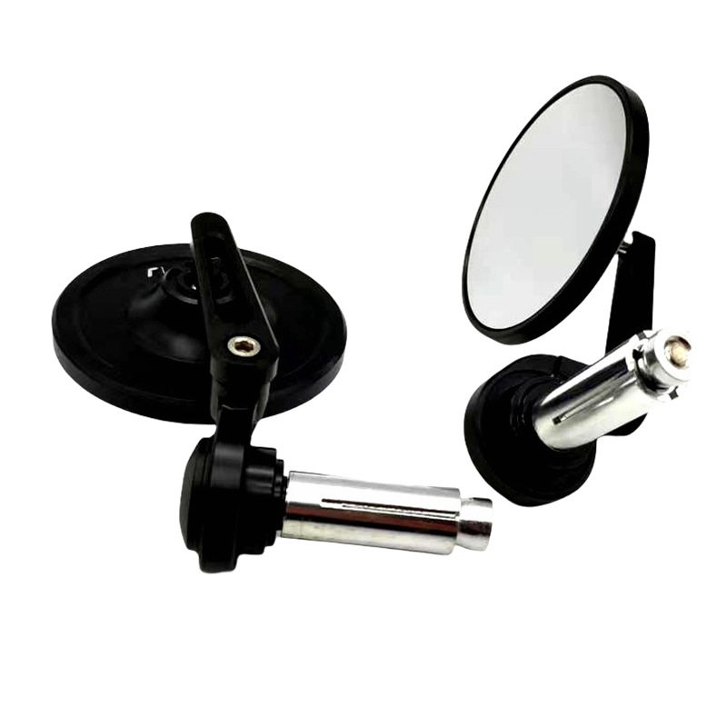 Motuoche – Motorcycle Modified Retro Motorcycle rearview mirror - all-black-white-glass