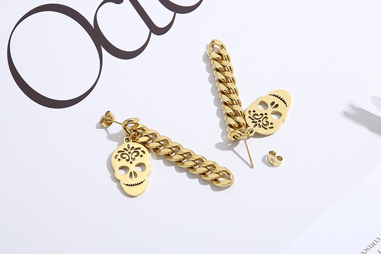 Fashion Geometric Plating Stainless Steel No Inlaid 18K Gold Plated Earrings display picture 2