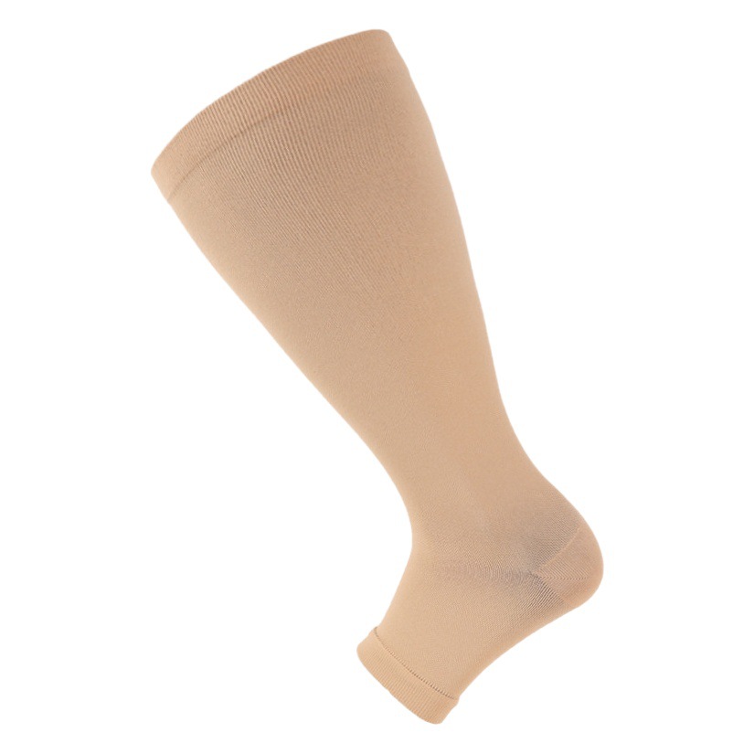 Nuevos calcetines de grasa extra grandes protección del pie protección de la pierna punta abierta calcetines deportivos correr fitness equitación deportes calcetines de becerro