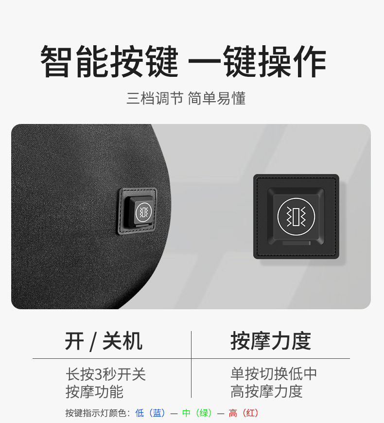Car Headrest Massage Lumbar Support Shoulder and Neck Pillow Car Pillow Car Booster Pillow Memory Foam Back Cushion Factory