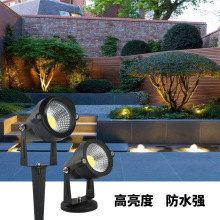 LED照树灯户外射灯防水草坪灯射树灯投光灯庭院灯插地灯外壳套件