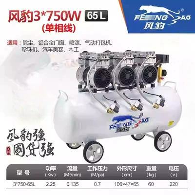 Hava kompressorları, Oil-Free Silent Large High-Pressure - 3750-65l