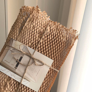 Gift Box Filled with Honeycomb Paper Shock-Proof Buffer Wrapping Paper Degradable Mesh Paper Packaging Dropshipping