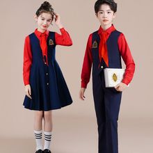 小学生红色朗诵大赛演出服中学生合唱班服幼儿园爱国诗歌演讲礼服