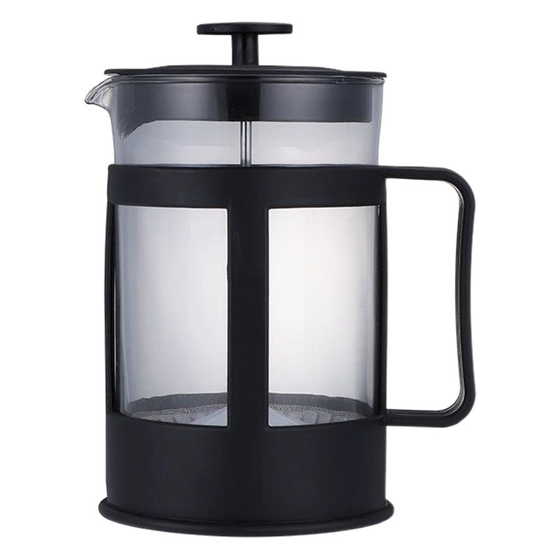 Заводская поставка стеклянного чайника для дома, современный простой стеклянный чайник для офиса, стеклянный французский пресс из натриево-кальциевого стекла