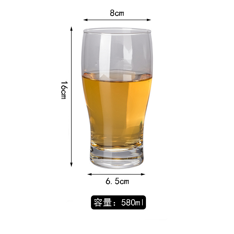 Taza de cerveza de vidrio grande, taza especial de cerveza artesanal gruesa, taza de cerveza de red, taza de cerveza de gran capacidad de personalidad creativa