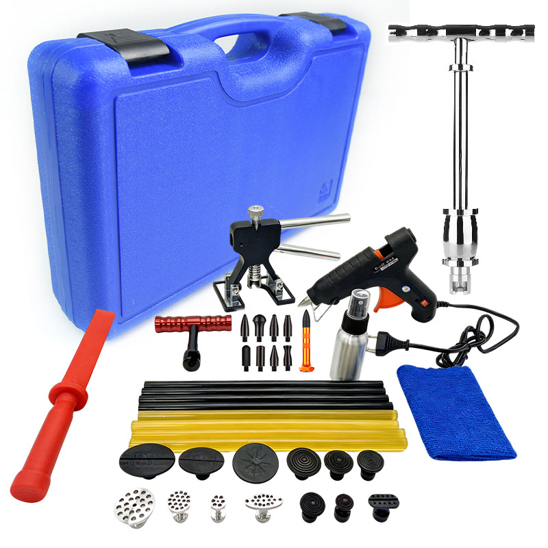 Cross-Border Car Dent Repair Tool Kit Portable Storage Box Sheet Metal Repair Tools Non-Destructive Repair