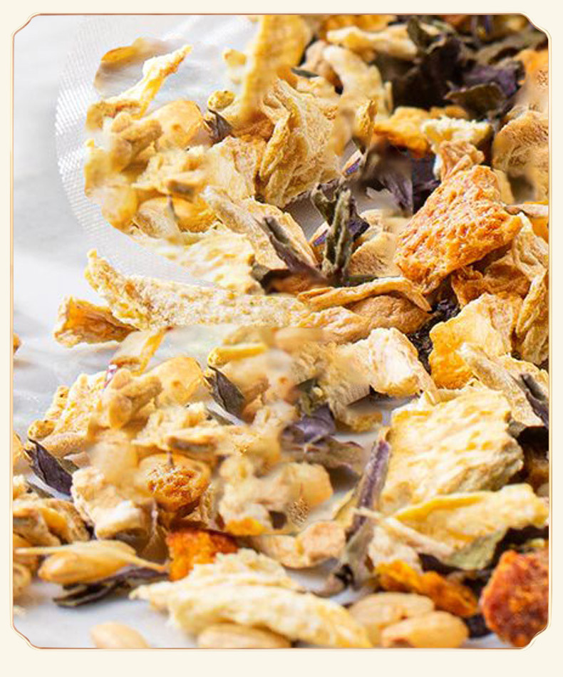 Perilla Tangerine Peel Ginger Rice Tea Zi Su Chen Pi Jiang Mi Cha 300g Warm Herbal Wellness Tea in use