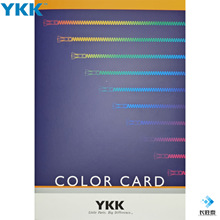 YKK拉链色卡吉田拉链多种颜色头批发销售原装日本ykk国际颜色标准