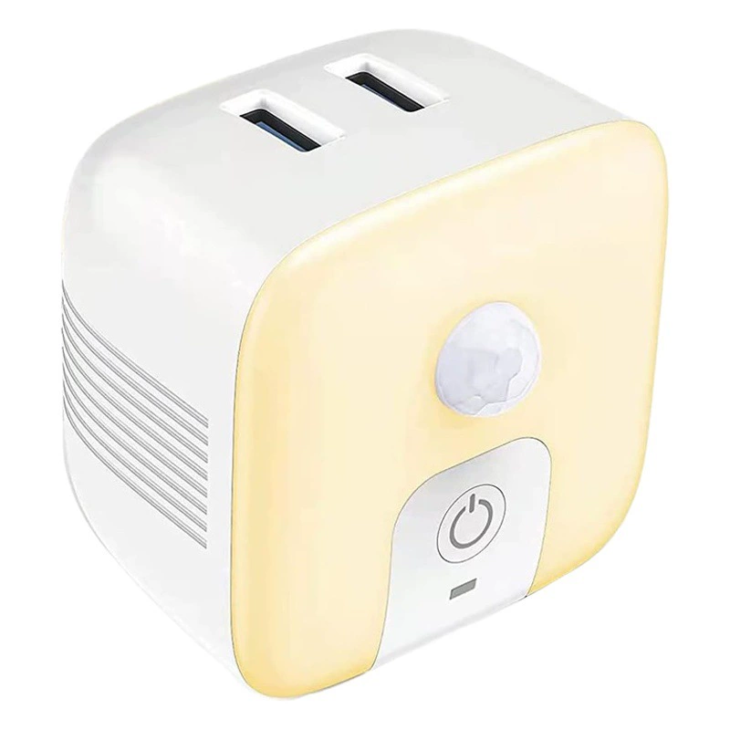 Штепсельной вилки европейского стандарта света ночи индукции человеческого тела СИД свет ночи вставляемой ультракрасной умный с светлым Заряжателем