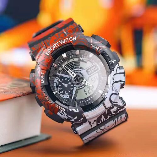 Cross-border best-selling trendy men's student watch, simple and fashionable boy youth waterproof glow-in-the-dark multi-functional electronic watch