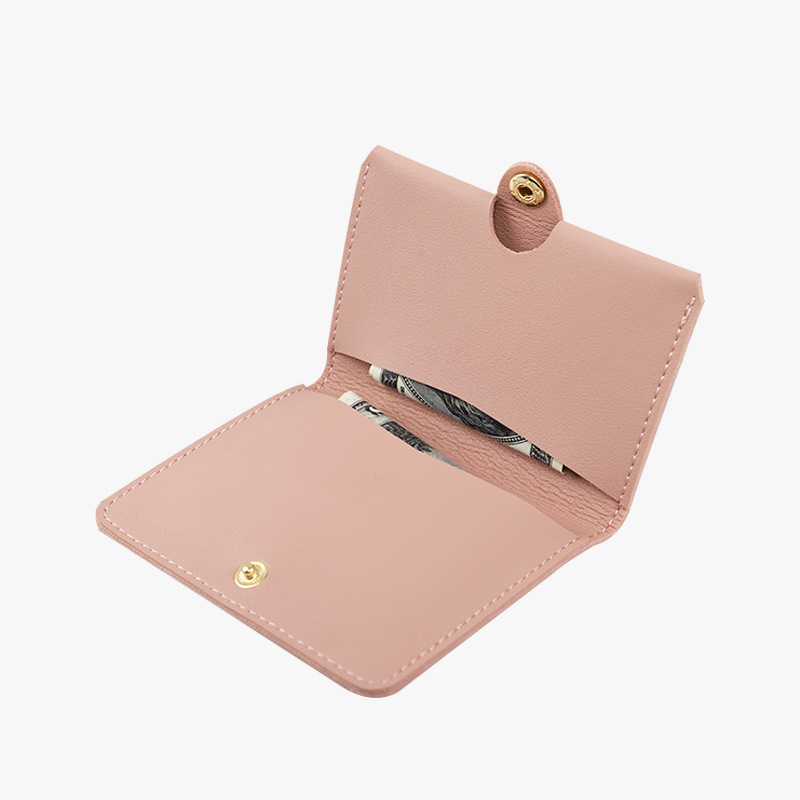 Cuero PU creativo multifuncional tarjeta de tarjeta de visita personalizada tarjeta de tarjeta de visita bolsa de tarjetas de flip