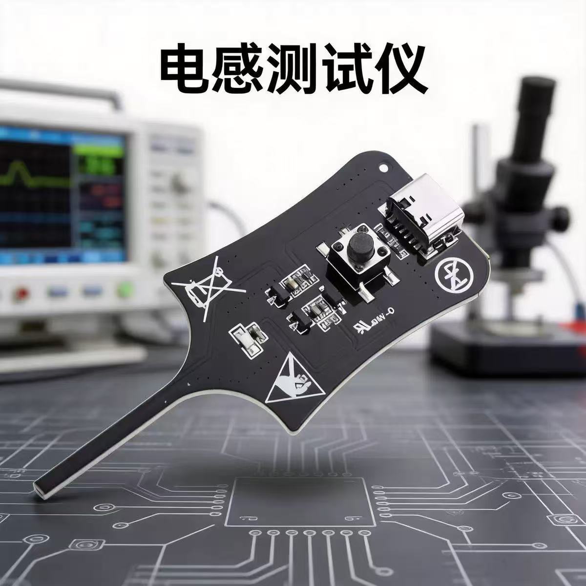 Inductance tester for mobile phone repair, detection of electronic motherboard inductance faults, electromagnetic sensor for fault diagnosis