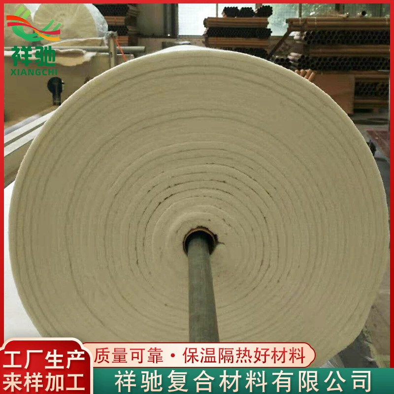 Fiberglass needling felt manufacturer glass wool insulation soundproof fireproof needle punched felt high silica oxygen needle punched felt