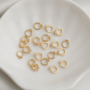 14K����ɫ�p����ñ�ؾ�Ȧ �������]����β�B�ӭh diy�Ʒ���