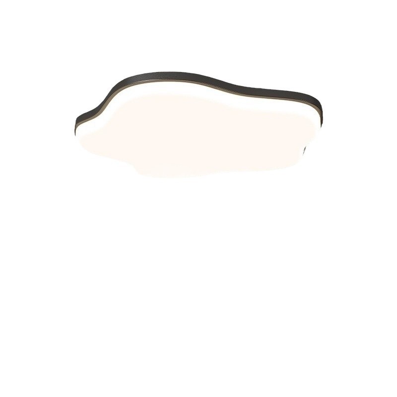 Luz de sala de estar estilo nórdico italiano simple atmósfera doméstica moderna lámpara de sala de estar principal lámpara de techo rectangular paquete de lámparas