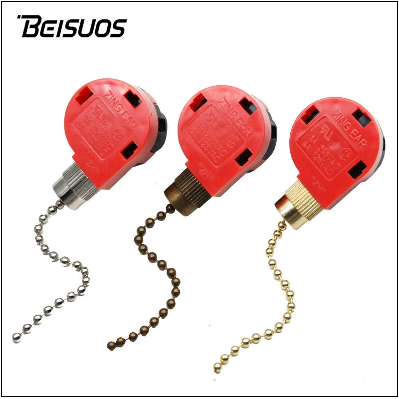 Регулятор троса электрического вентилятора четырехскоростной трехскоростной переключатель на молнии переключатель положения потолочного вентилятора Переключатель цикла тяги