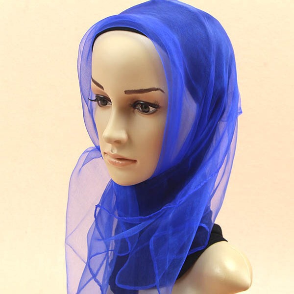 Pure color chiffon small silk scarf changes performed dance new…