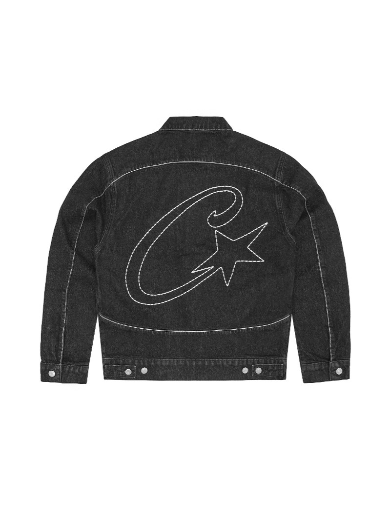 Welfare special offer!CRTZ denim jacket Alcatraz European and American embroidered denim jacket coat trouser cover 5