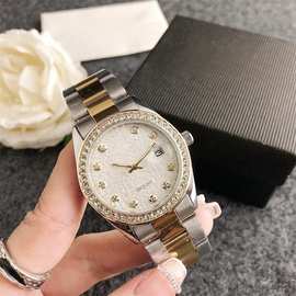 男士钻石手表非机械原装标志腕表低起订量手表金属女式手錶礼品表