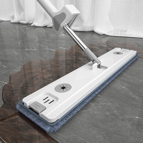 Manufacturer of lazy household large mopping artifact, water-absorbing, hand-washable, dry and wet dual-use replacement cloth rotating flat mop